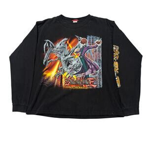 Vintage 90s Yu-Gi-Oh King of Games Long Sleeve Anime T-Shirt Youth XL